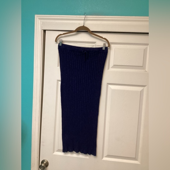 💥PRICE DROP💥 Veda Ribbed SweaterSkirt- Celestial Indigo - Picture 3 of 7